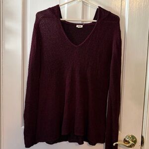Garage Burgundy Women's Hooded Sweater